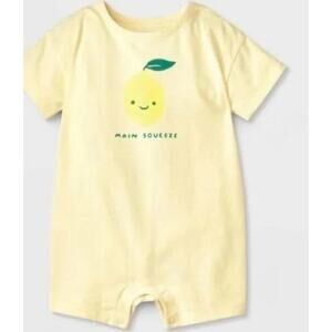 Cat & Jack Baby Main Squeeze Short Sleeve Romper 6/9m